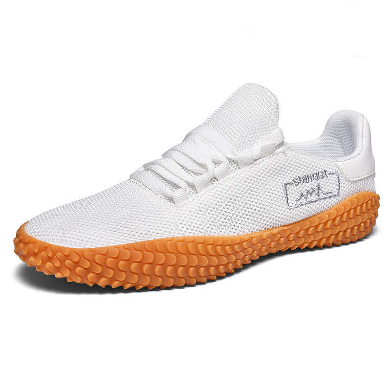 Spring and Summer Flying Woven Casual Shoes Large Men's Shoes Beathable Korean Forrest Gump Sneakers - My Store