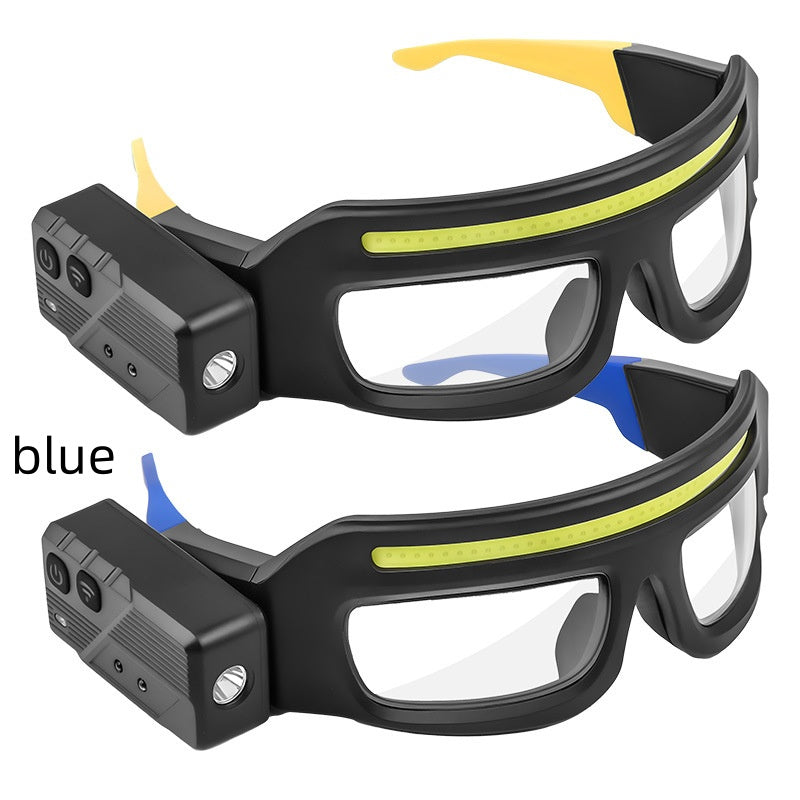 Multi-functional Glasses Light Light With Type-C Charging, Warning Headlamp, Compact And Portable, Touch-sensitive Headlamp - My Store
