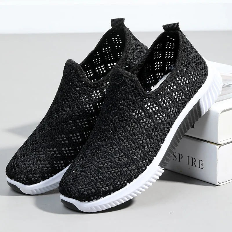 Womens Lightweight Mesh Shoes Breathable Flat Casual Footwear - My Store