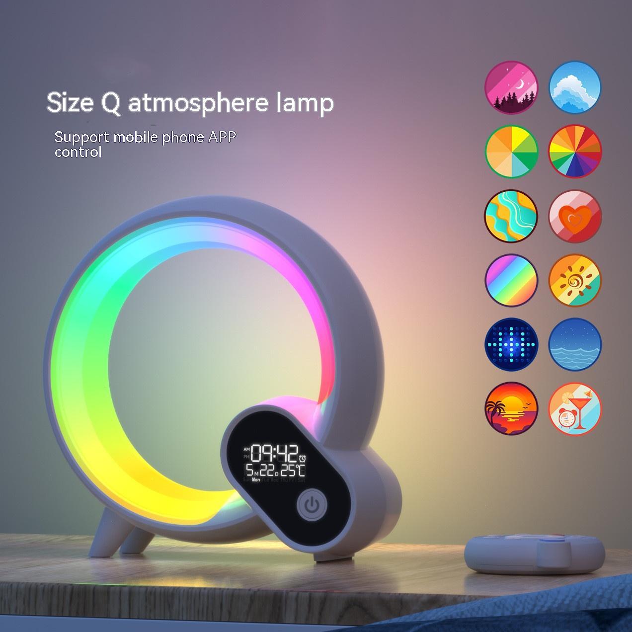 Creative Q Light Colorful Atmosphere Clock - My Store